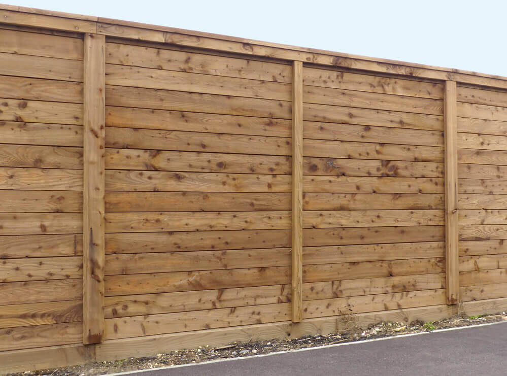 high privacy timber fence made of timber